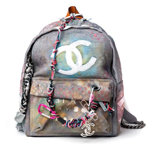 chanel canvas bag pack|Chanel backpack ioffer.